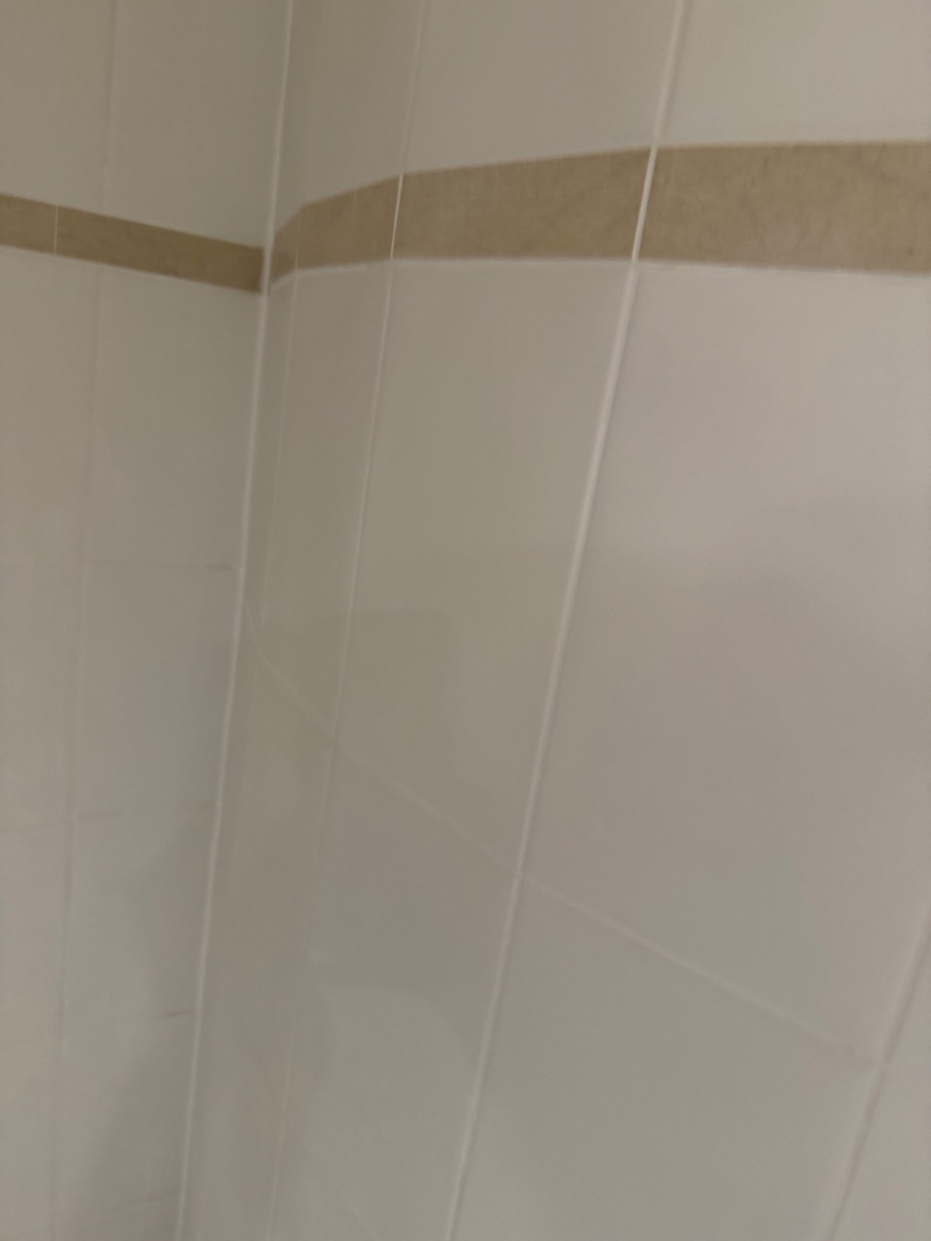 Douche après réfection des joints de carrelage et du joint silicone du bac